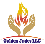 Golden Judes’ hands and flame emblem